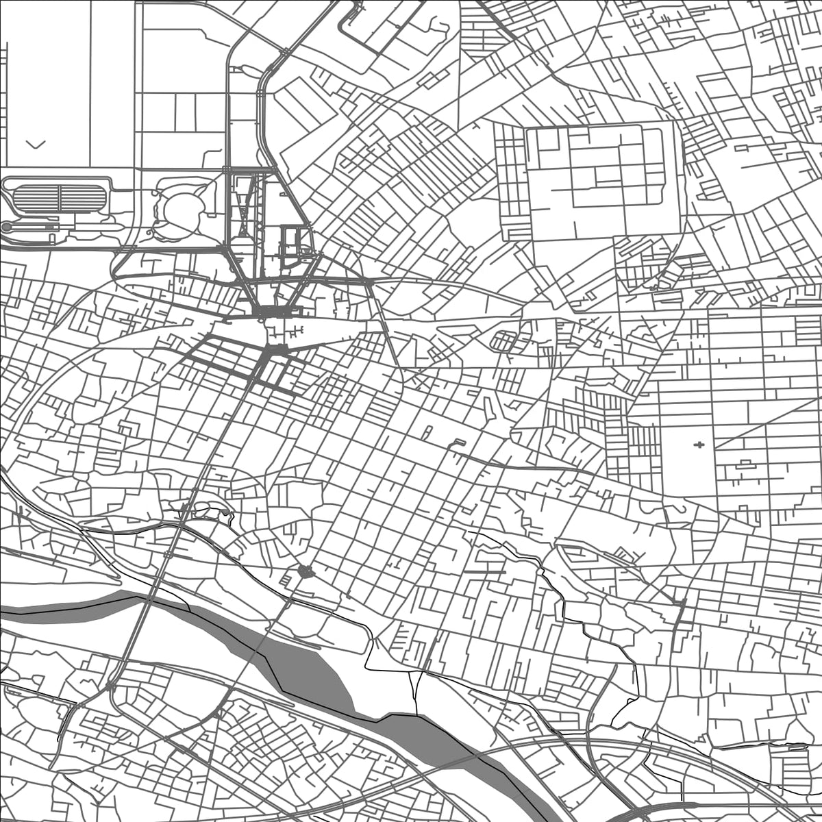 ROAD MAP OF TACHIKAWA, JAPAN BY MAPBAKES