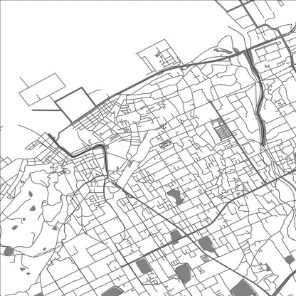 ROAD MAP OF TADOTSU, JAPAN BY MAPBAKES