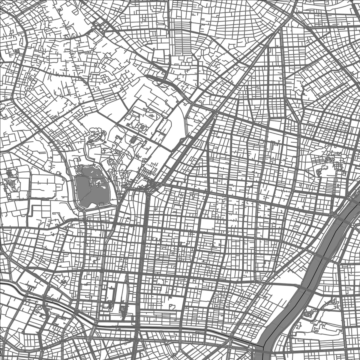 ROAD MAP OF TAITO CITY, JAPAN BY MAPBAKES