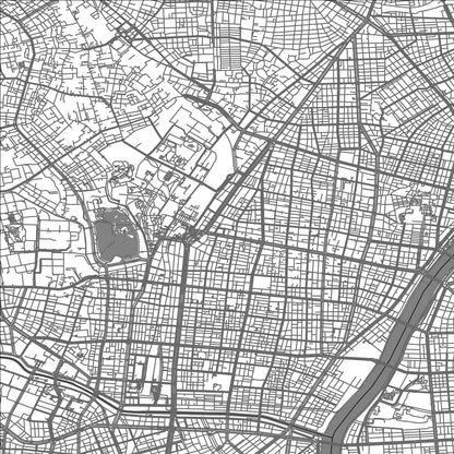 ROAD MAP OF TAITO CITY, JAPAN BY MAPBAKES