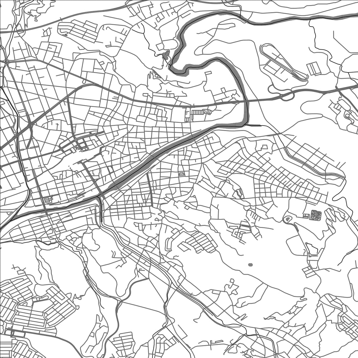 ROAD MAP OF TAJIMI, JAPAN BY MAPBAKES