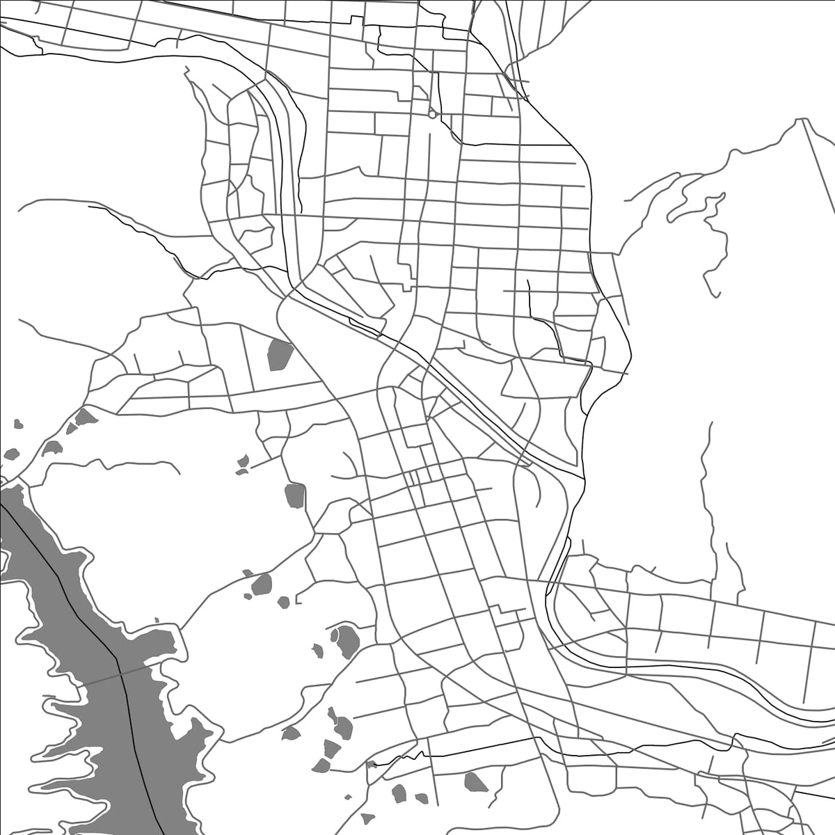 ROAD MAP OF TAKA, JAPAN BY MAPBAKES