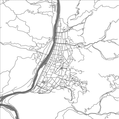 ROAD MAP OF TAKAHASHI, JAPAN BY MAPBAKES