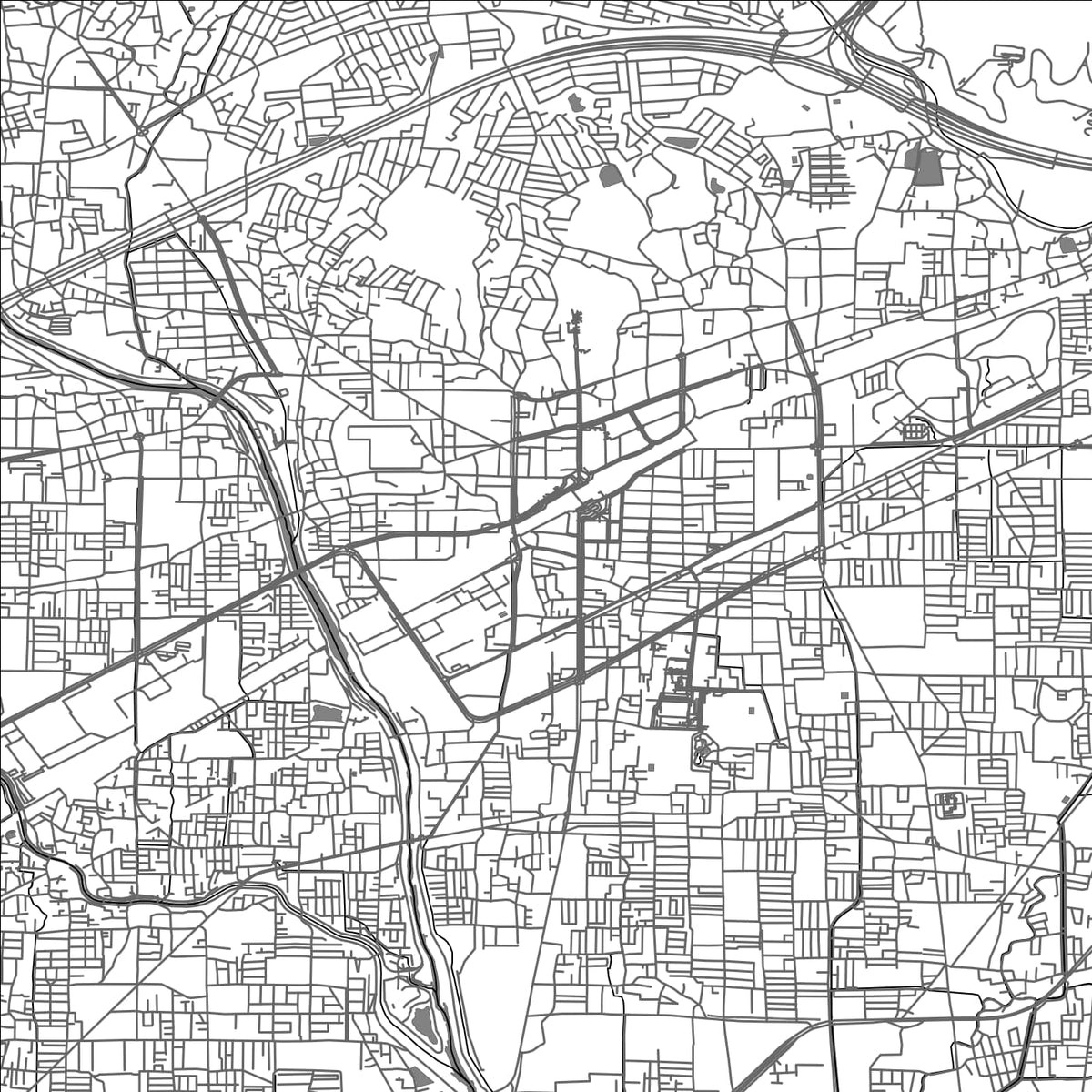 ROAD MAP OF TAKATSUKI, JAPAN BY MAPBAKES