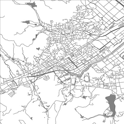 ROAD MAP OF TAKEO, JAPAN BY MAPBAKES