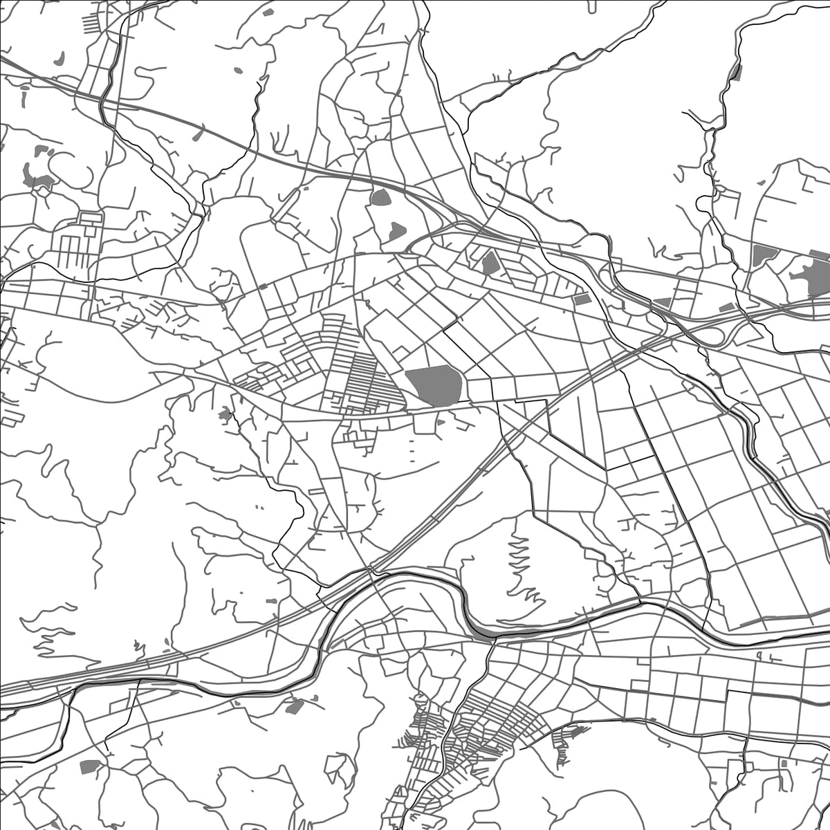 ROAD MAP OF TAKU, JAPAN BY MAPBAKES