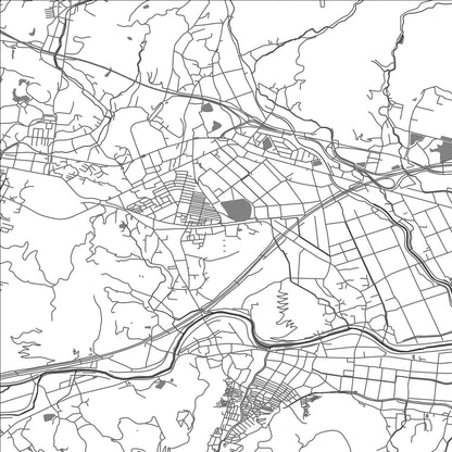 ROAD MAP OF TAKU, JAPAN BY MAPBAKES
