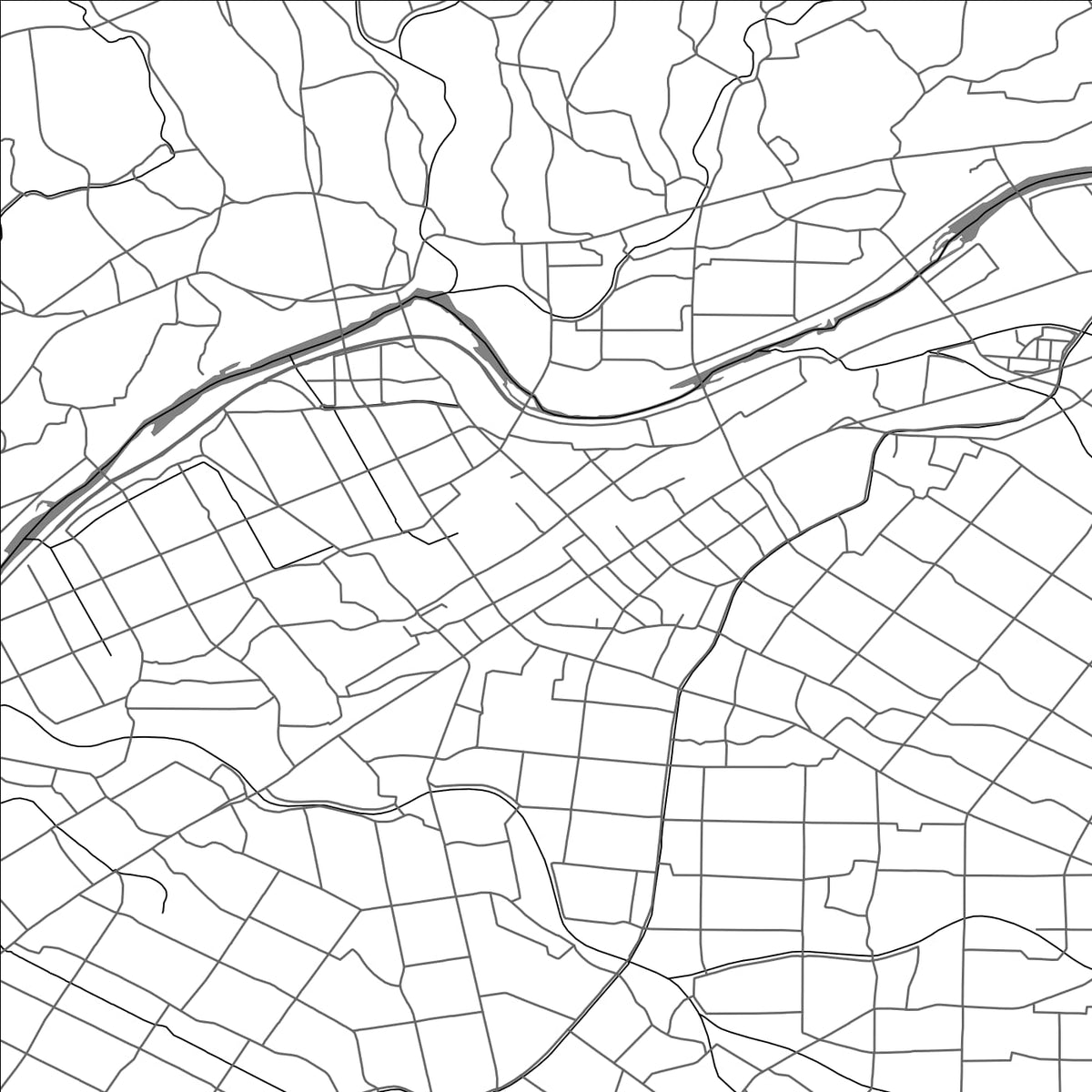 ROAD MAP OF TARAGI, JAPAN BY MAPBAKES