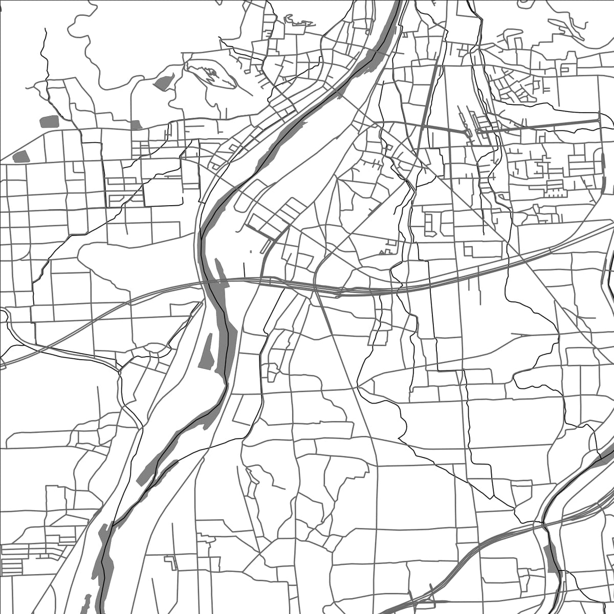 ROAD MAP OF TATSUNO, JAPAN BY MAPBAKES