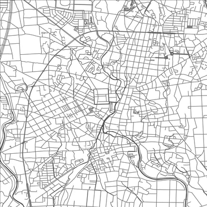 ROAD MAP OF TOCHIGI, JAPAN BY MAPBAKES