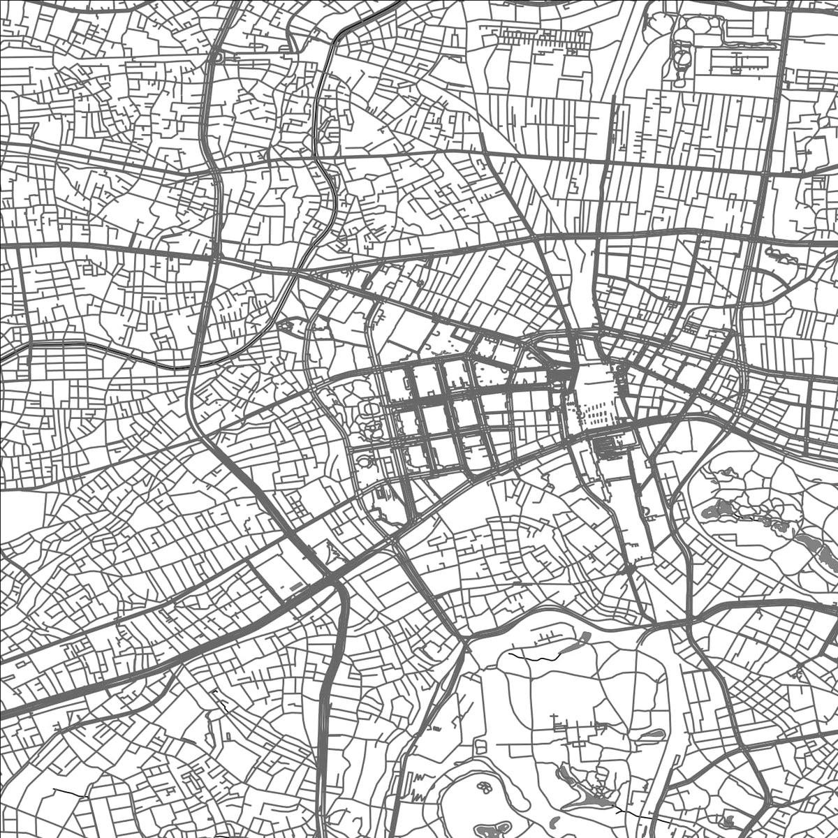 ROAD MAP OF TOKYO, JAPAN BY MAPBAKES