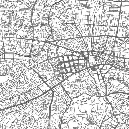 ROAD MAP OF TOKYO, JAPAN BY MAPBAKES