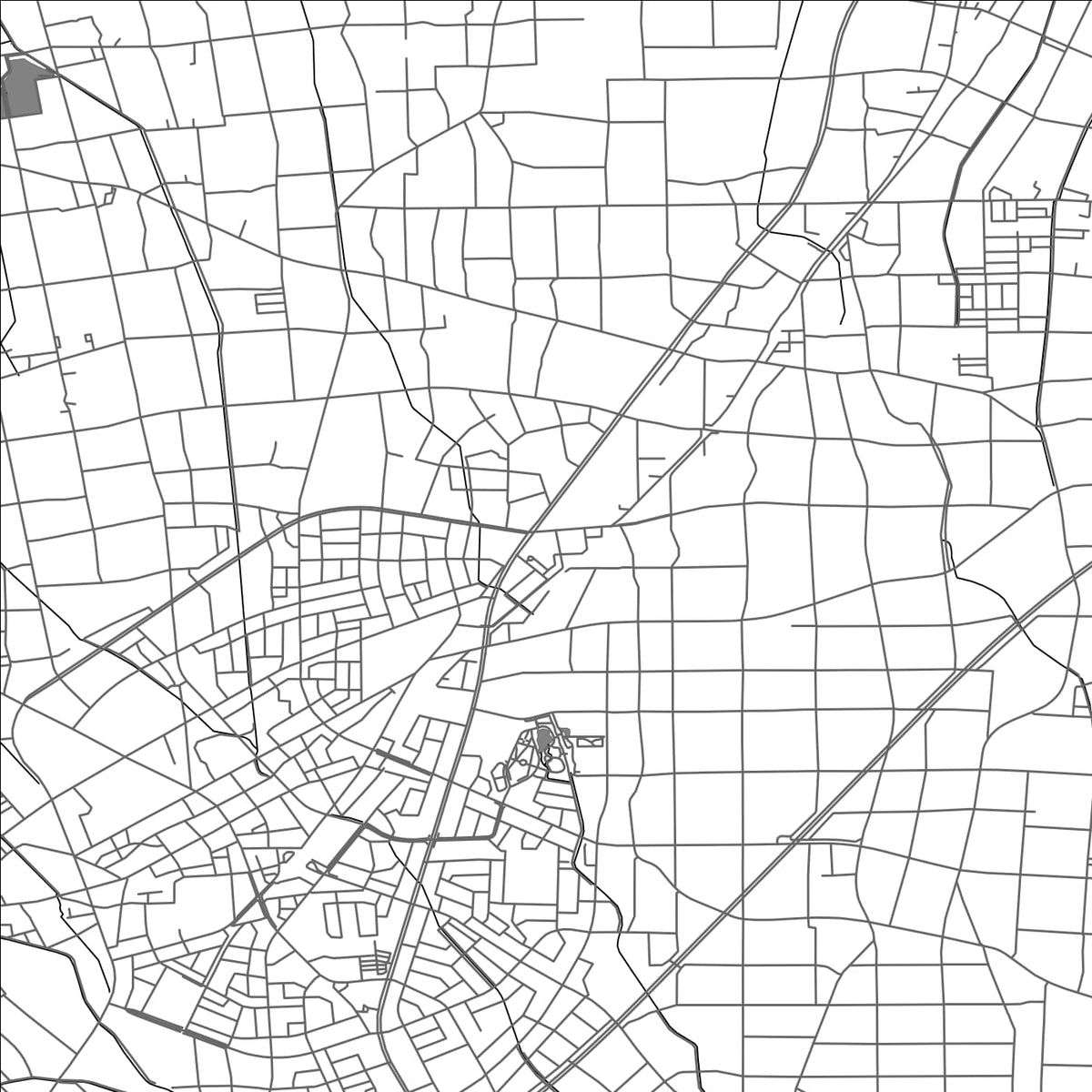 ROAD MAP OF TONAMI, JAPAN BY MAPBAKES