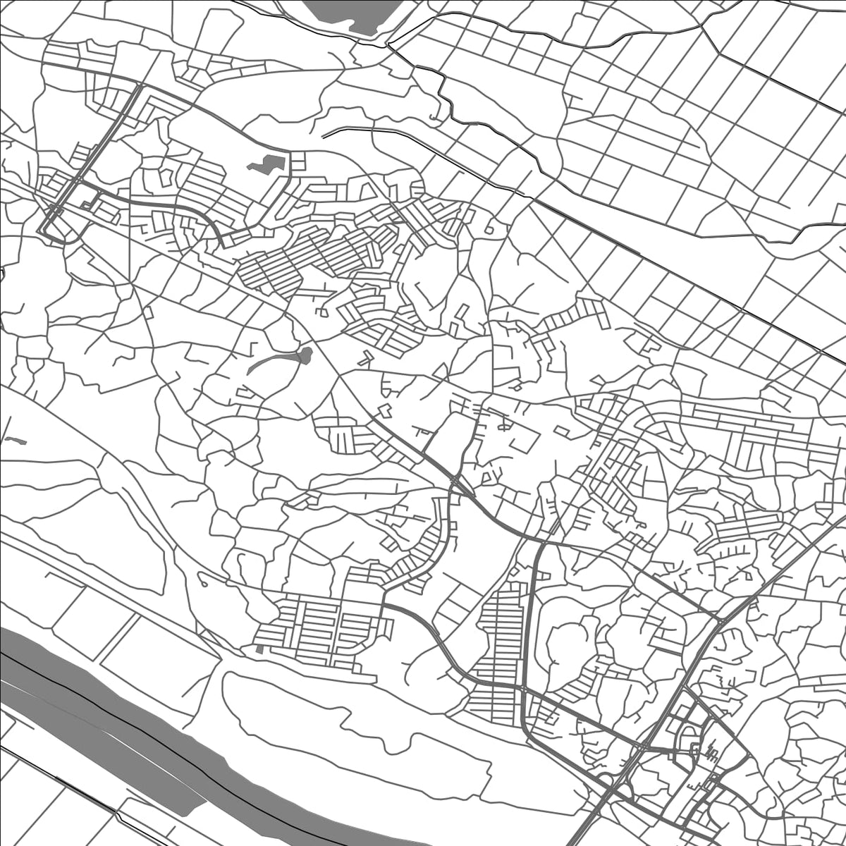 ROAD MAP OF TORIDE, JAPAN BY MAPBAKES