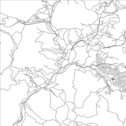 ROAD MAP OF TOYONO, JAPAN BY MAPBAKES