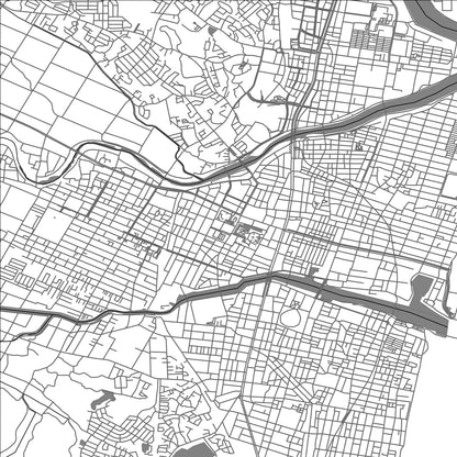 ROAD MAP OF TSU, JAPAN BY MAPBAKES