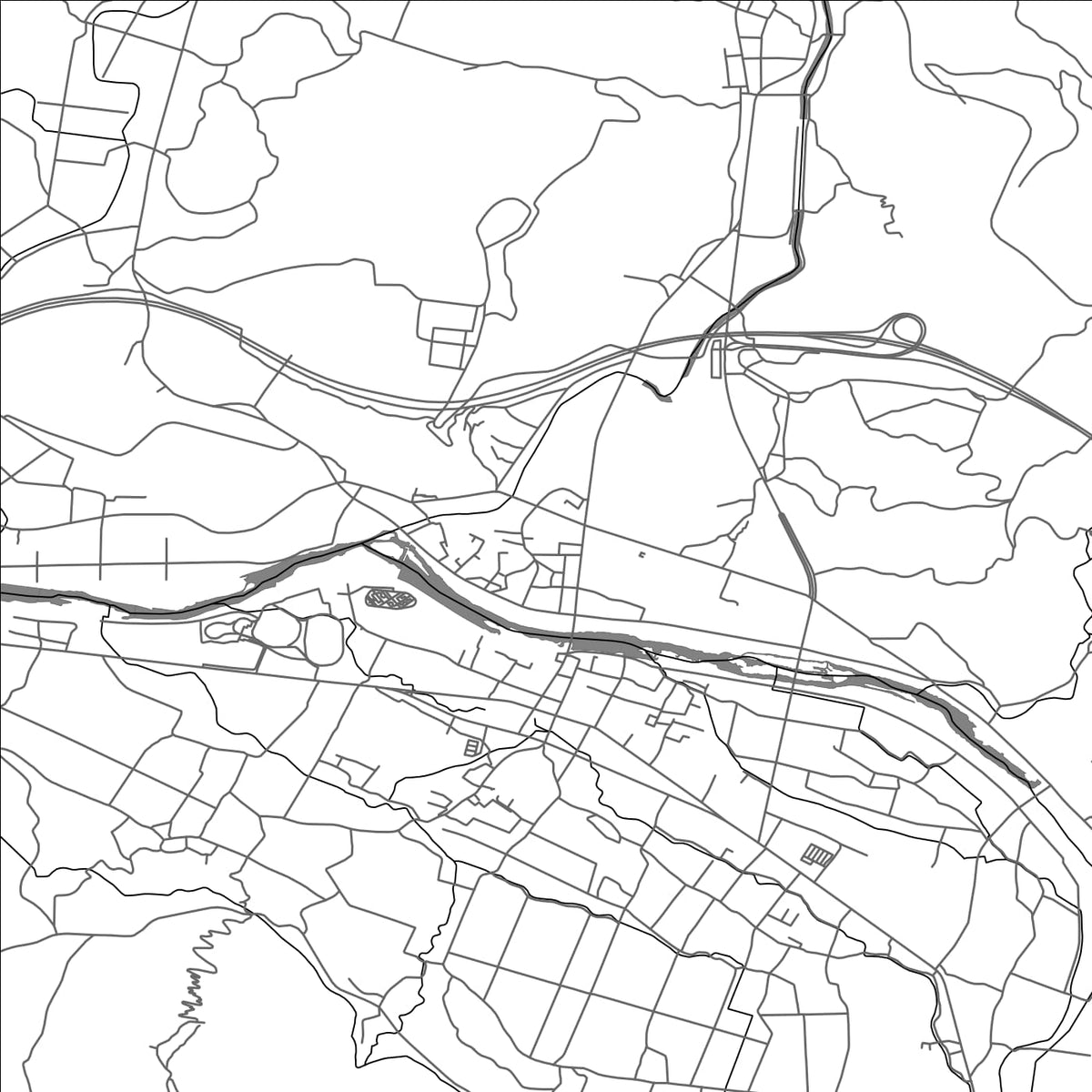 ROAD MAP OF TSUKAWAKI, JAPAN BY MAPBAKES