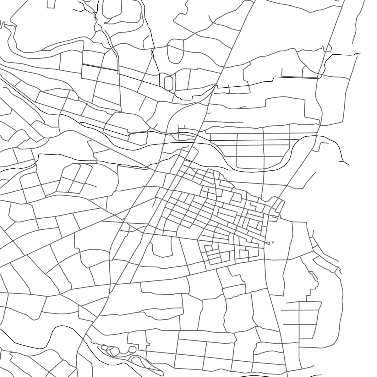ROAD MAP OF TSUNO, JAPAN BY MAPBAKES