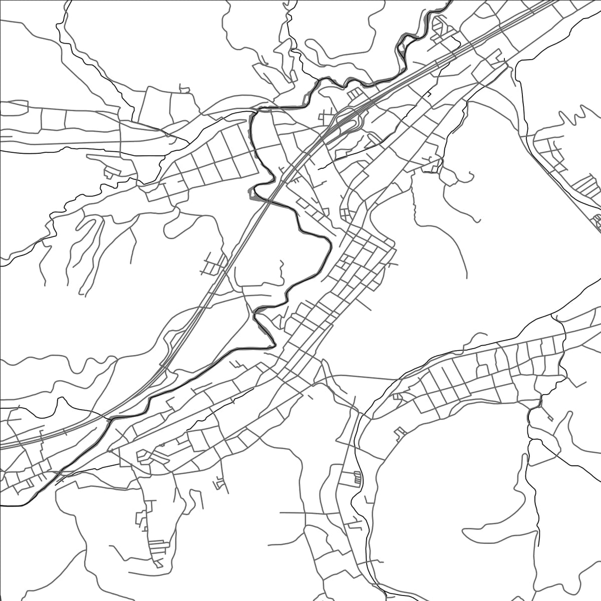ROAD MAP OF TSURU, JAPAN BY MAPBAKES