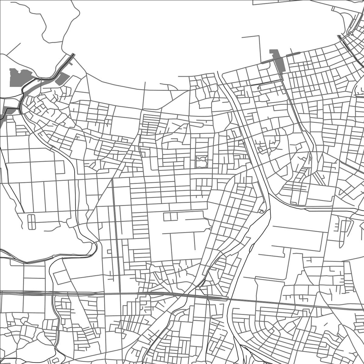ROAD MAP OF TSURUGA, JAPAN BY MAPBAKES