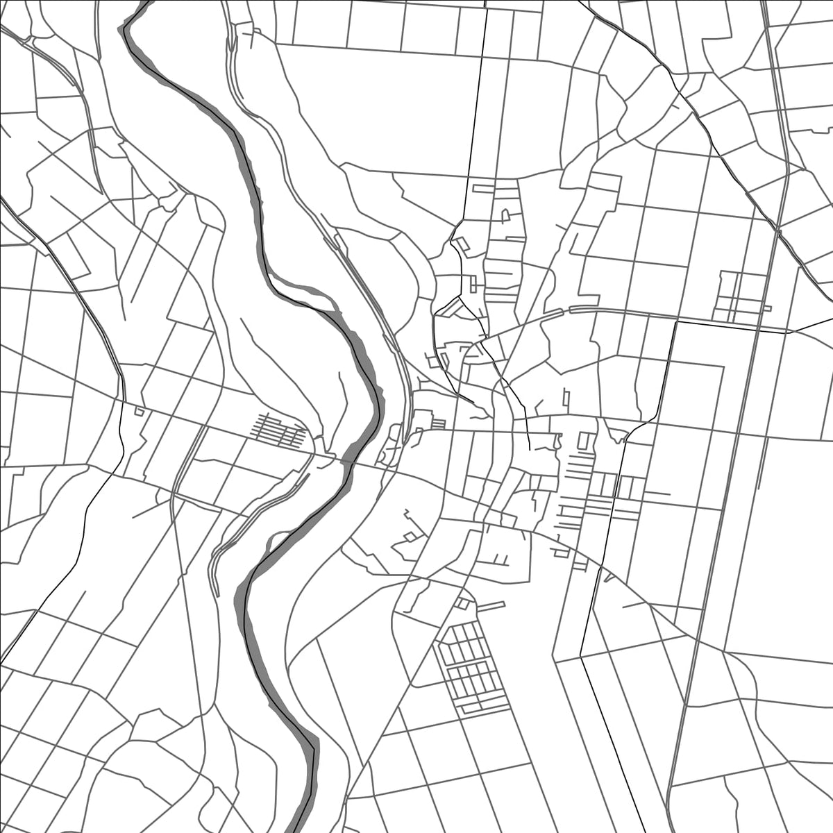 ROAD MAP OF TSURUTA, JAPAN BY MAPBAKES