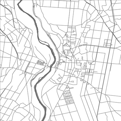 ROAD MAP OF TSURUTA, JAPAN BY MAPBAKES