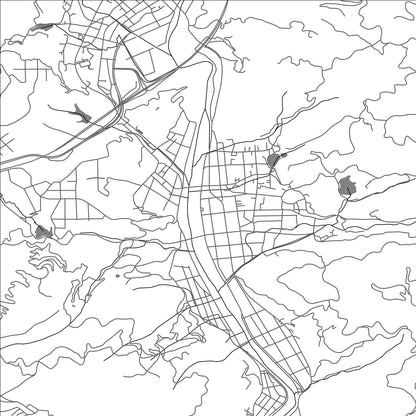 ROAD MAP OF UCHIKO, JAPAN BY MAPBAKES