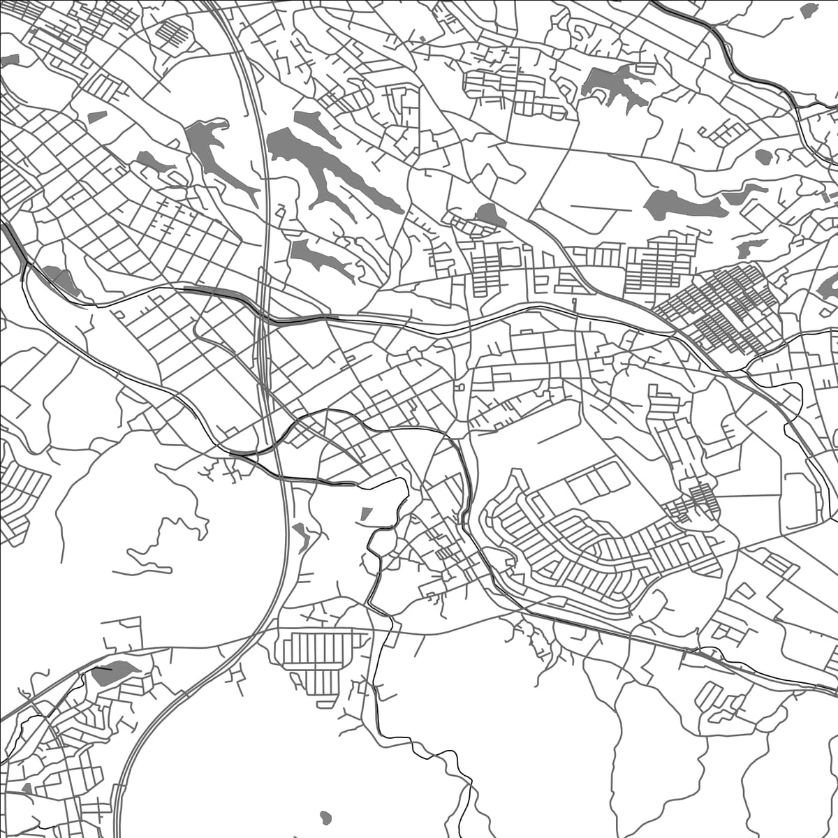 ROAD MAP OF UMI, JAPAN BY MAPBAKES