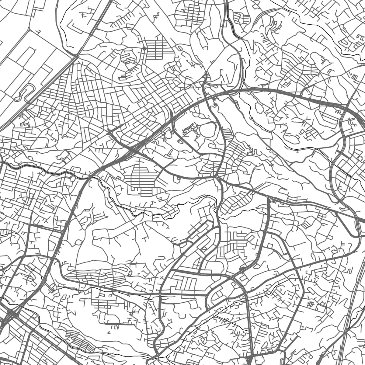 ROAD MAP OF URASOE, JAPAN BY MAPBAKES