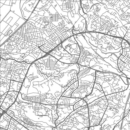 ROAD MAP OF URASOE, JAPAN BY MAPBAKES