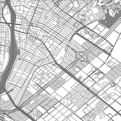 ROAD MAP OF URAYASU, JAPAN BY MAPBAKES