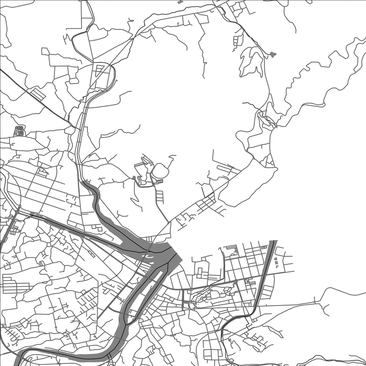 ROAD MAP OF USUKI, JAPAN BY MAPBAKES