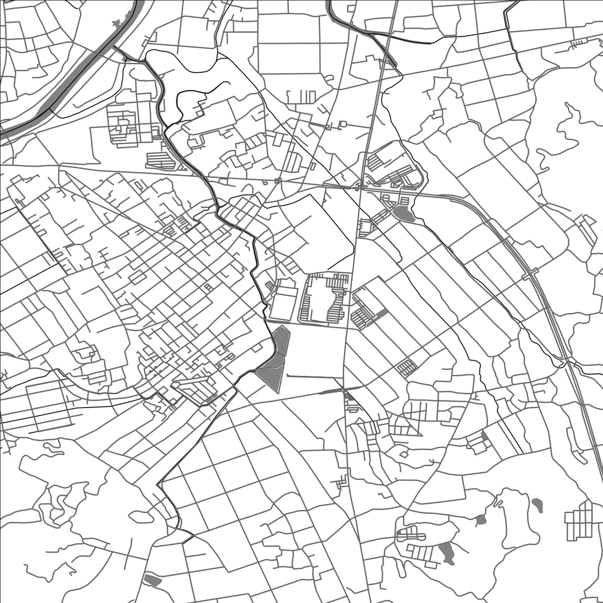 ROAD MAP OF UTO, JAPAN BY MAPBAKES