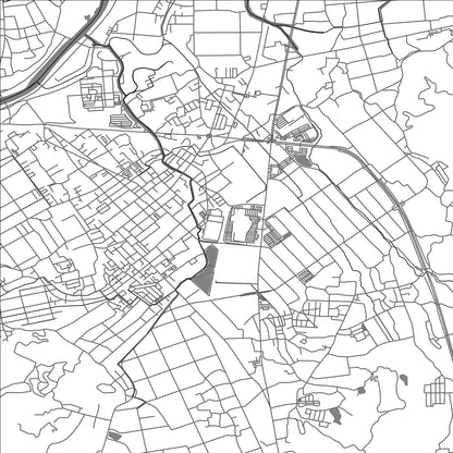 ROAD MAP OF UTO, JAPAN BY MAPBAKES
