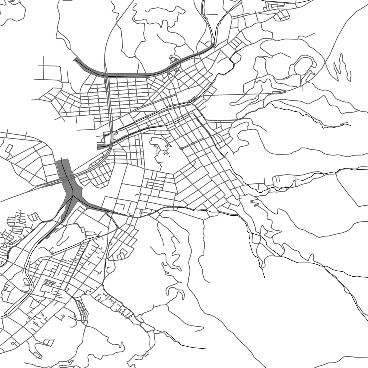 ROAD MAP OF UWAJIMA, JAPAN BY MAPBAKES
