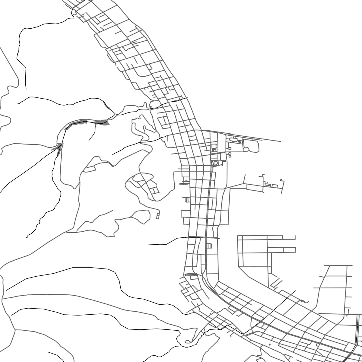 ROAD MAP OF WAKABADAI, JAPAN BY MAPBAKES