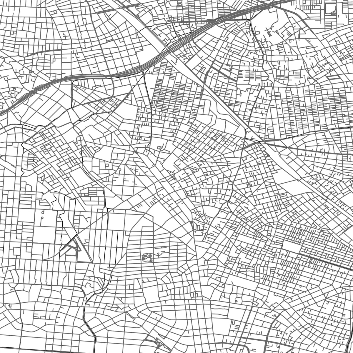 ROAD MAP OF WARABI, JAPAN BY MAPBAKES