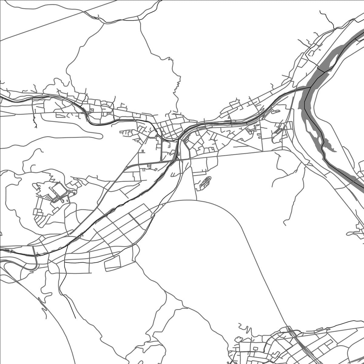 ROAD MAP OF YABU, JAPAN BY MAPBAKES
