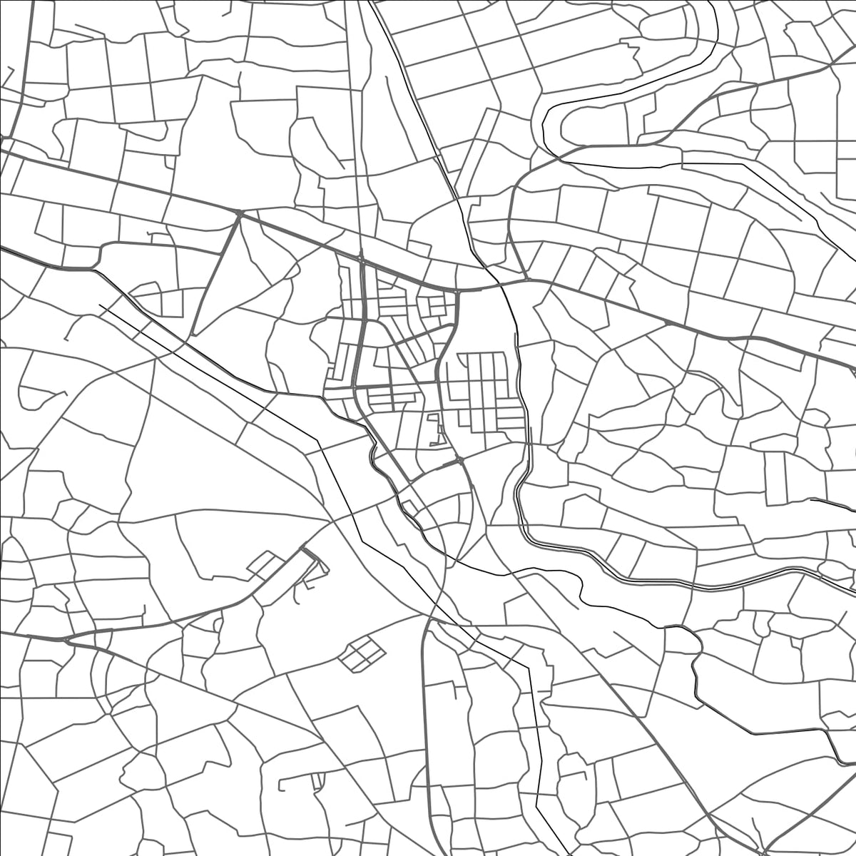 ROAD MAP OF YACHIYO, JAPAN BY MAPBAKES