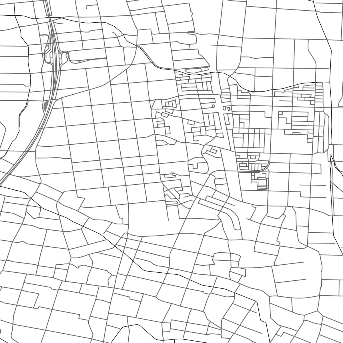 ROAD MAP OF YAHABA, JAPAN BY MAPBAKES