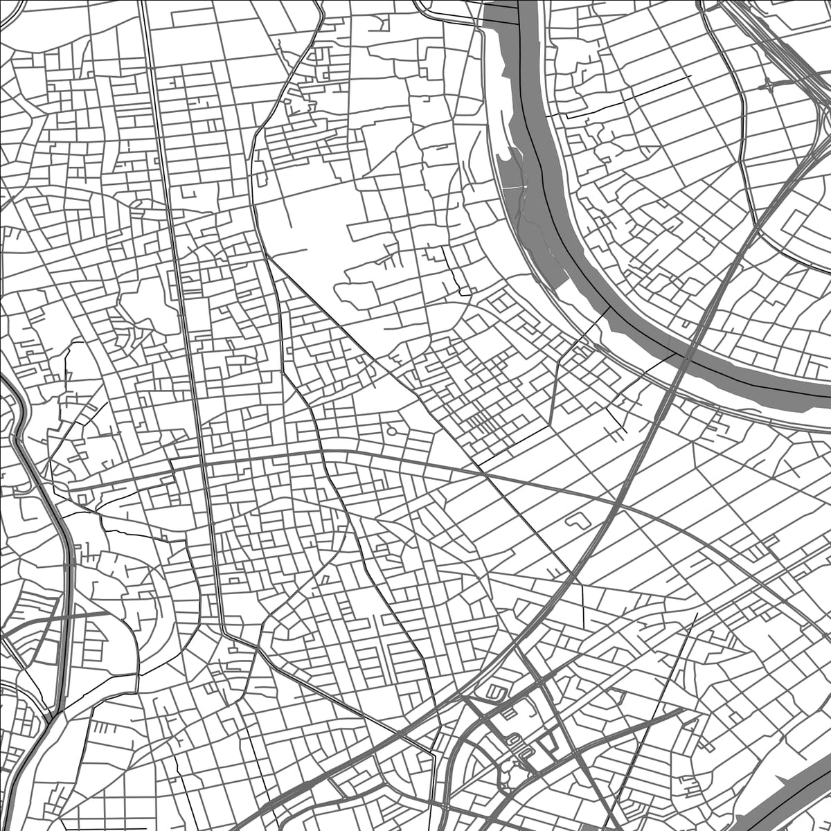 ROAD MAP OF YASHIO, JAPAN BY MAPBAKES