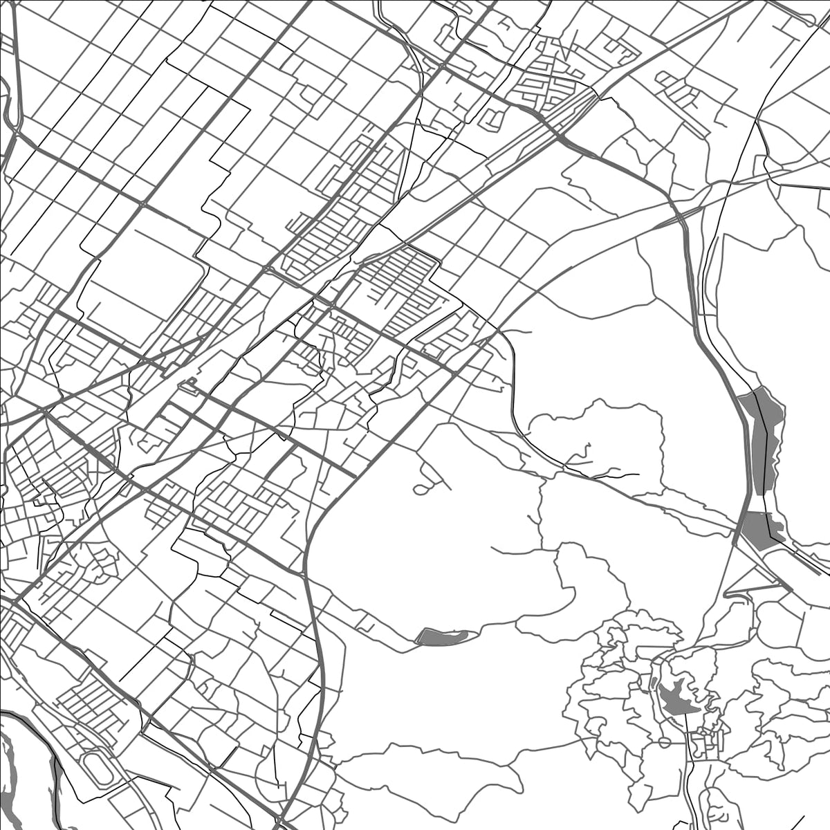 ROAD MAP OF YASU, JAPAN BY MAPBAKES