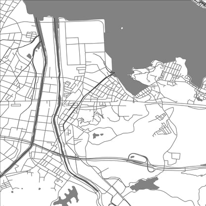 ROAD MAP OF YASUGI, JAPAN BY MAPBAKES