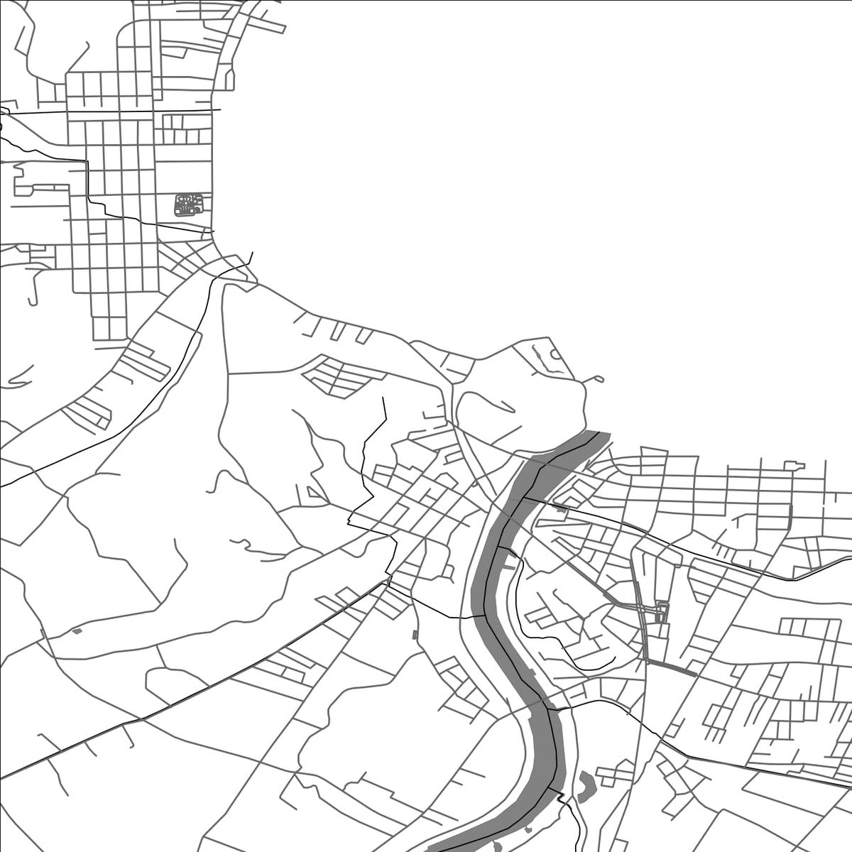 ROAD MAP OF YOICHI, JAPAN BY MAPBAKES