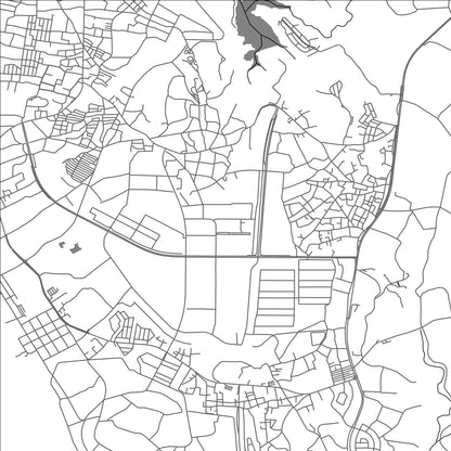 ROAD MAP OF YOMITAN, JAPAN BY MAPBAKES