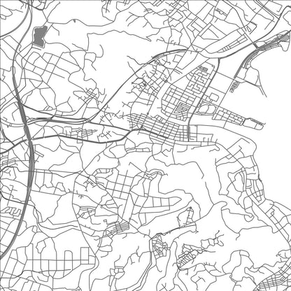 ROAD MAP OF YONABARU, JAPAN BY MAPBAKES