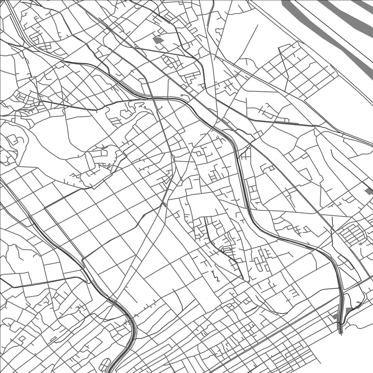 ROAD MAP OF YOSHIDA, JAPAN BY MAPBAKES