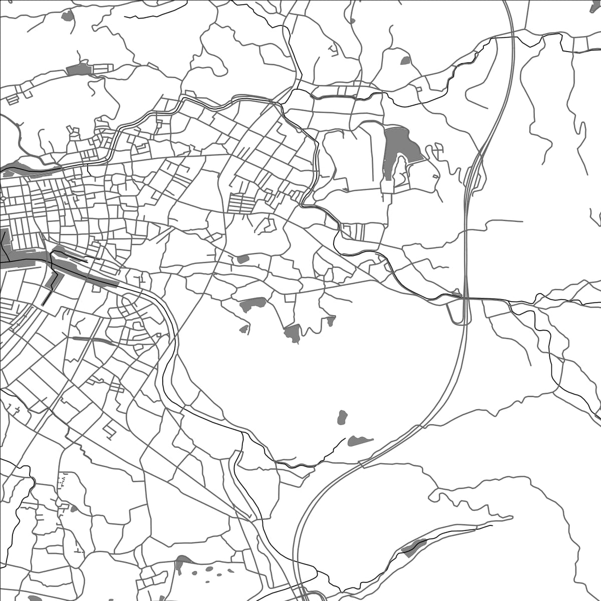 ROAD MAP OF YUASA, JAPAN BY MAPBAKES