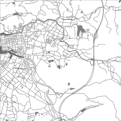 ROAD MAP OF YUASA, JAPAN BY MAPBAKES