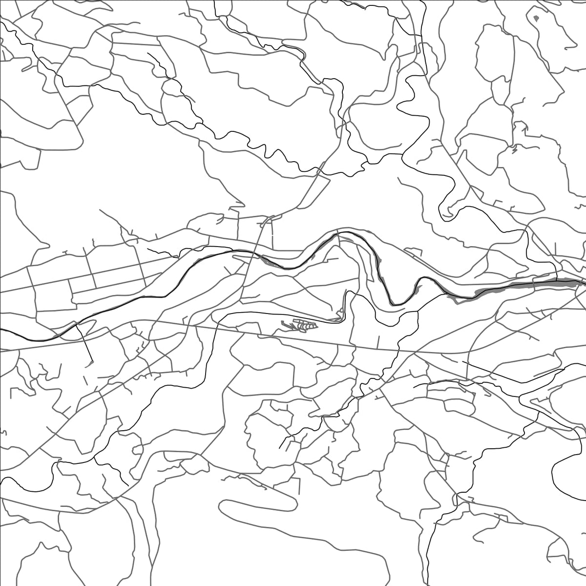 ROAD MAP OF YUFU, JAPAN BY MAPBAKES